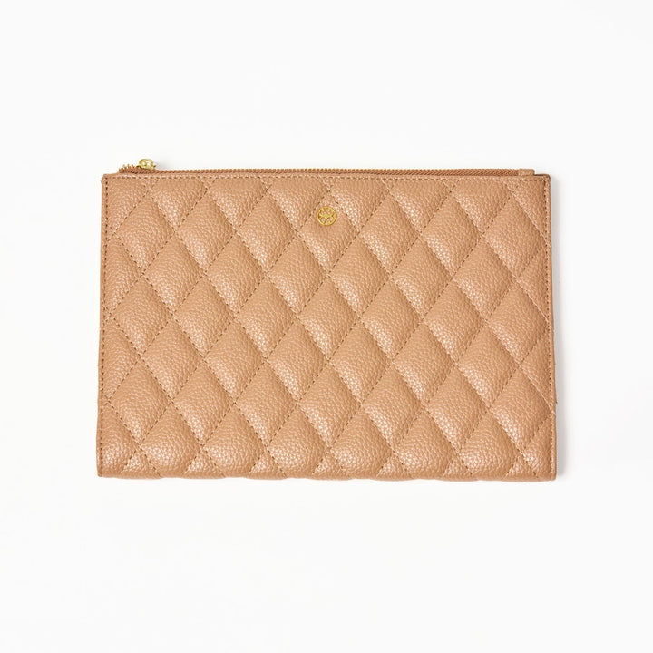Quilted Organizer | Camel