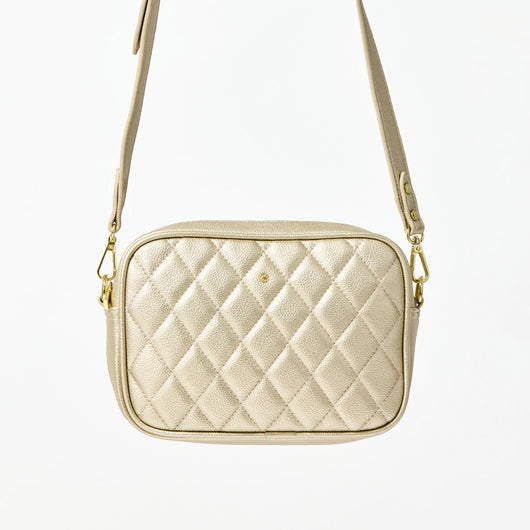 Quilted Crossbody | Champagne