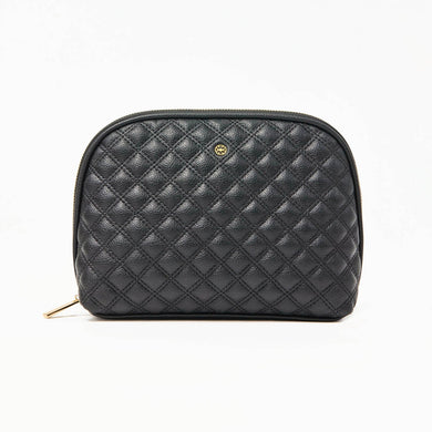 Quilted Essentials Pouch | Black