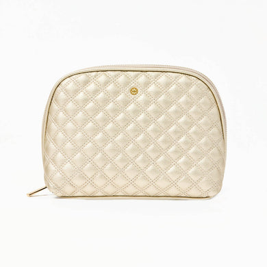 Quilted Essentials Pouch | Champagne