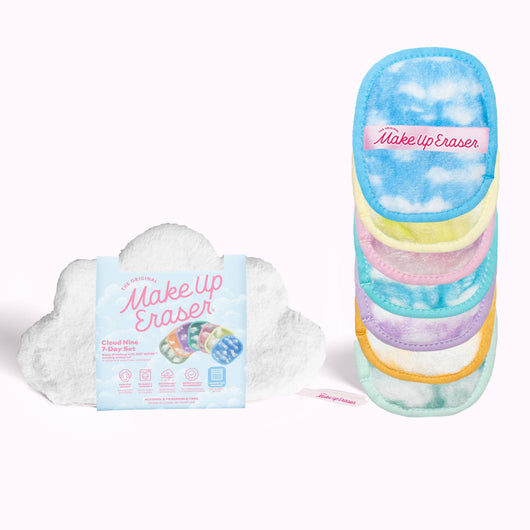 Cloud Nine 7-Day MakeUp Eraser Set & Cosmetic Bag