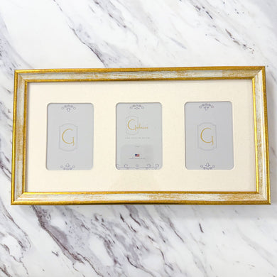 Florentine Cream + Gold • Triple Wallet