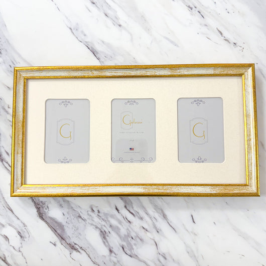 Florentine Cream + Gold • Triple Wallet