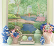 Sakura Small Ginger Jar • Lamb's Ear Blue