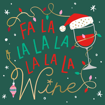 FA LA LA Christmas Cocktail Napkins