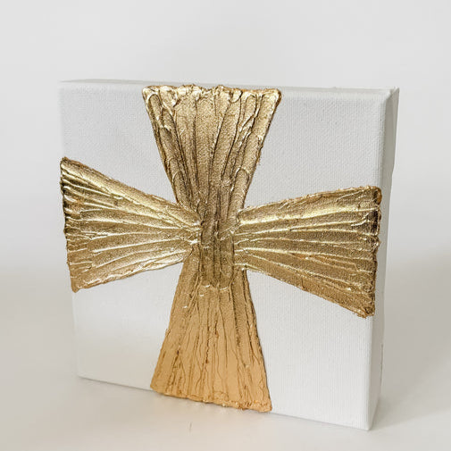 Wide Gold Cross | 6x6
