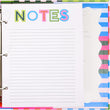 Bold Stripe Recipe Binder