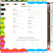 Bold Stripe Recipe Binder
