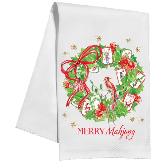 Holiday Kitchen Towel • Merry Mahjong