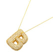Crystal Initial Necklace