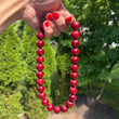 Mini Molly Bubble Necklace • Burgundy