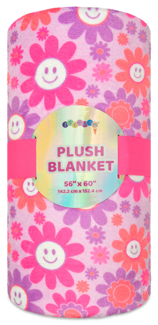 Groovy Smiles Plush Blanket