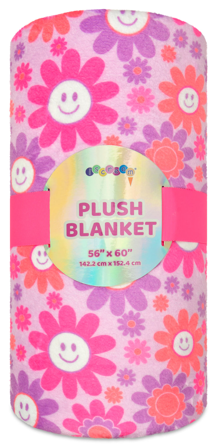 Groovy Smiles Plush Blanket
