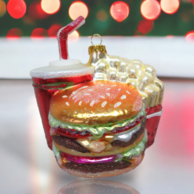 Burger + Fries Ornament