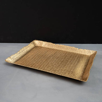 Gold Hammered Tray