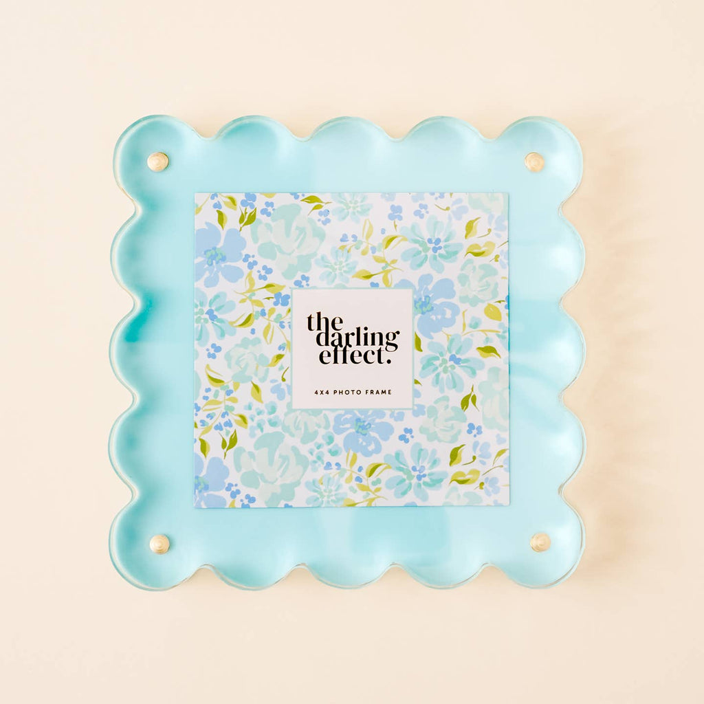Scalloped Acrylic Frame Square