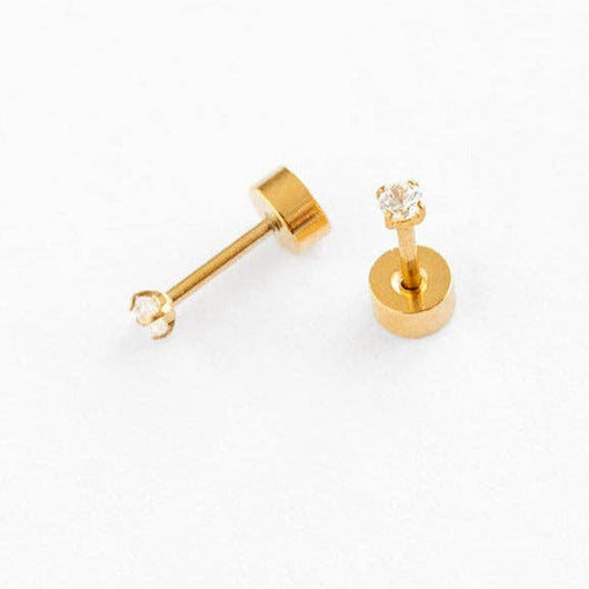 Mini Diamond Stud Earrings