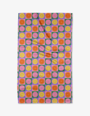 Geometry Kitchen Towel | Summer Lemons