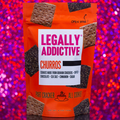Legally Addictive l Churros - Toffee and Chocolate Covered Cookie