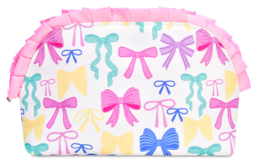 Pretty Bows Oval Cosmetic Bag