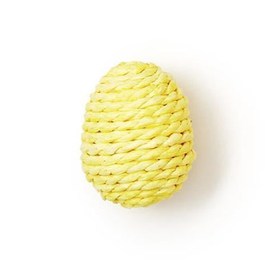 Raffia Eggs | Yellow