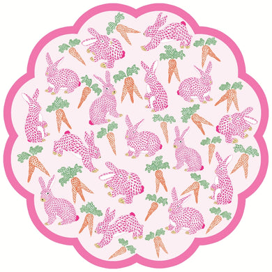 Herend Bunny Scalloped Paper Placemats