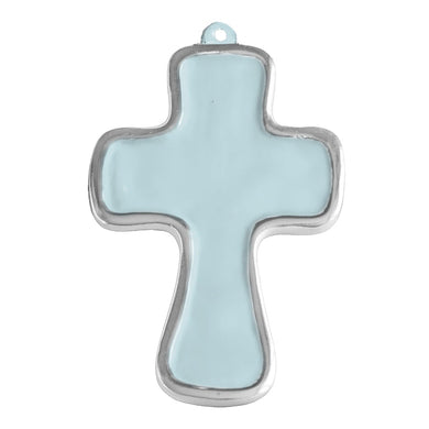 Athens Cross Ornament • Sky Blue