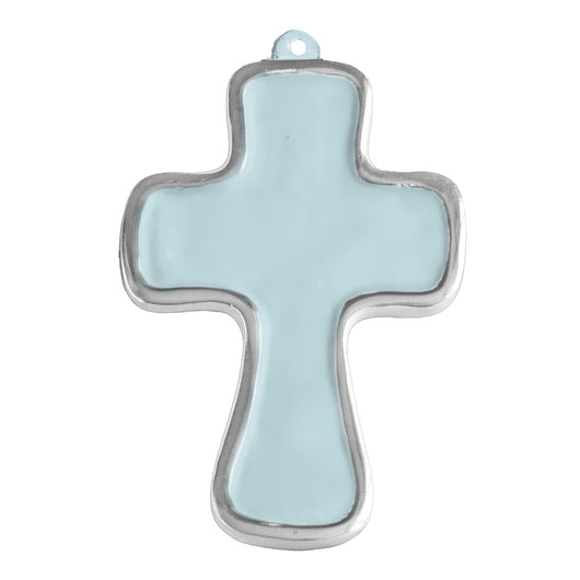 Athens Cross Ornament | Sky Blue