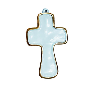 Athens Cross Ornament | Perwinkle