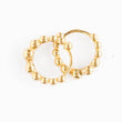 Beaded Huggie Hoop Earrings