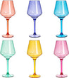 Vibrant Acrylic Wine Glasses | Set of 6