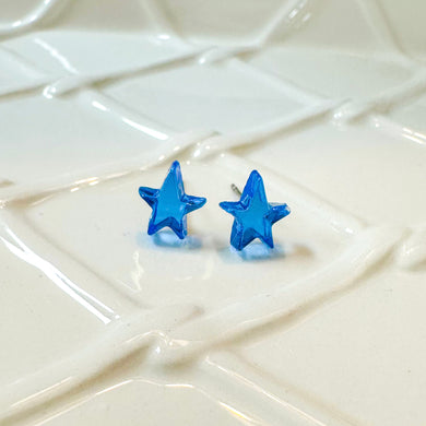 Nova Star Studs | Blue Mirror