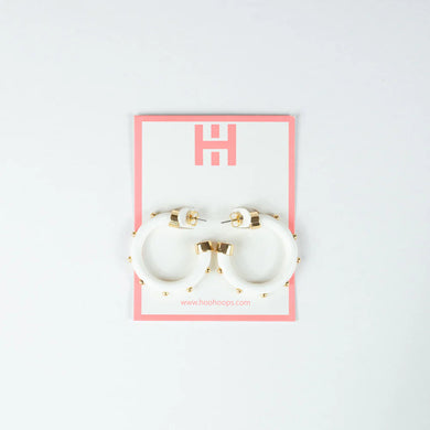 Hoo Hoops Mini | White with Gold Balls