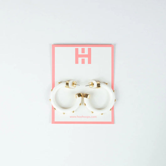 Hoo Hoops Mini | White with Gold Balls