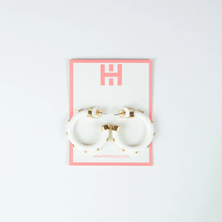 Hoo Hoops Mini | White with Gold Balls