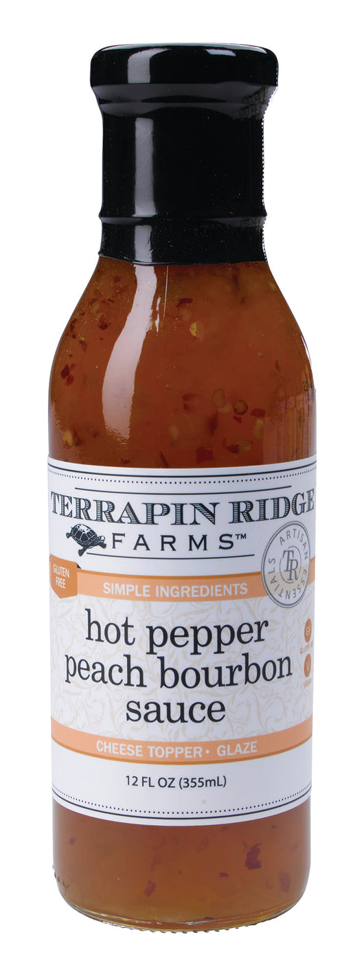 Hot Pepper Peach Bourbon Sauce