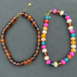 Emily Candy Bead Mini Necklace • Tortoise