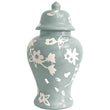 Sakura Small Ginger Jar • Lamb's Ear Blue