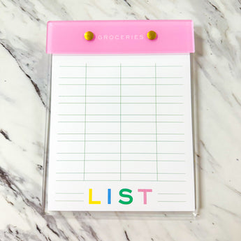 Acrylic Notepad | Grocery List