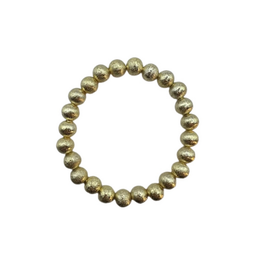 Brushed Metal Beaded Bracelets