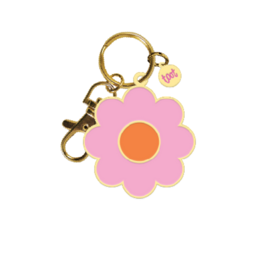 Key Charm | Pink Daisy