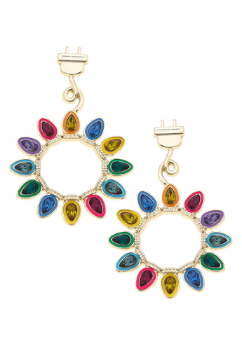 All Lit Up Christmas Light Earrings