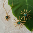 Emerald Statement Sun Studs