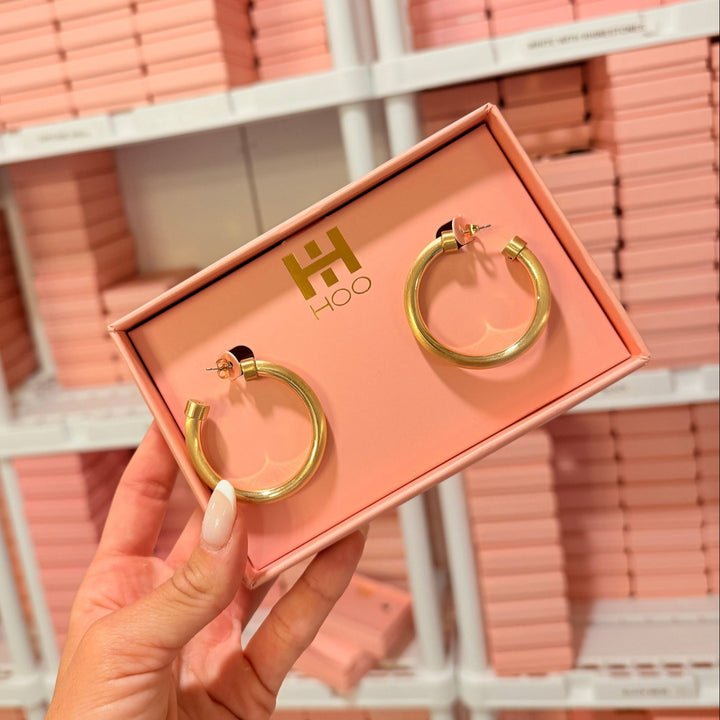 Hoo Hoops Midi | Brushed Gold