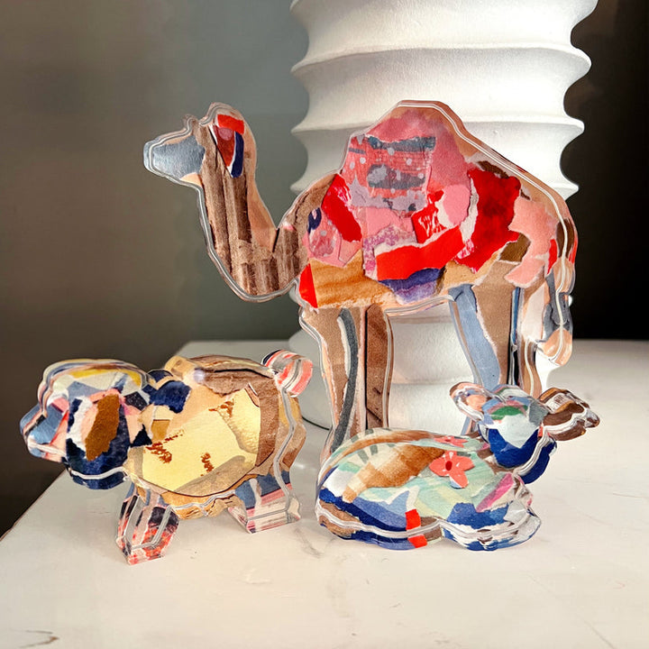 Acrylic Nativity Set Animals | Small