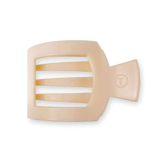 Medium Flat Square Hair Clip | Almond Beige