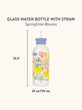 Springtime Blooms Glass Water Bottle