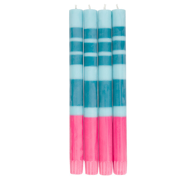 Striped Taper | Blue + Pink