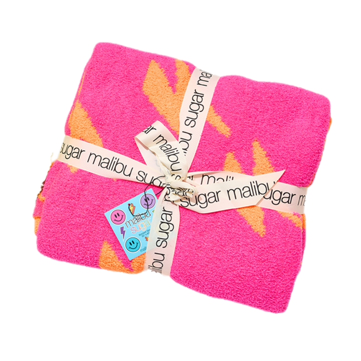 Lightning Bolt Blanket | Fuchsia