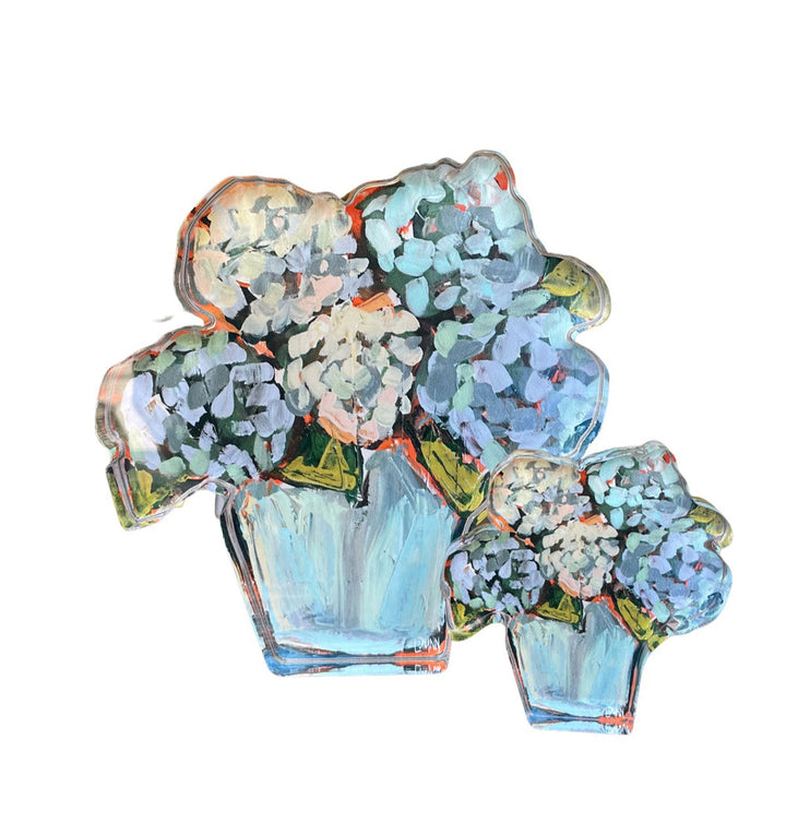 Blue Hydrangea Bloom Block | Large